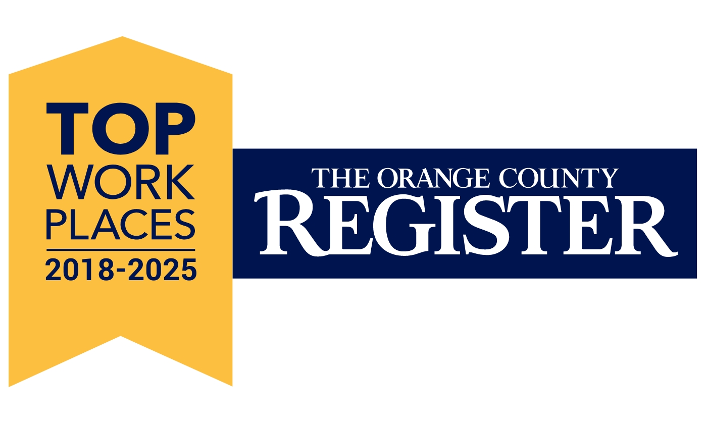 Top Workplaces Award — Orange County Register 2018–2025 BluePoint Mortgage recognized as a Top Workplace by the Orange County Register from 2018 through 2025. The image displays the official Top Workplaces badge alongside The Orange County Register logo, highlighting BluePoint’s continued excellence in culture, employee satisfaction, and organizational strength.